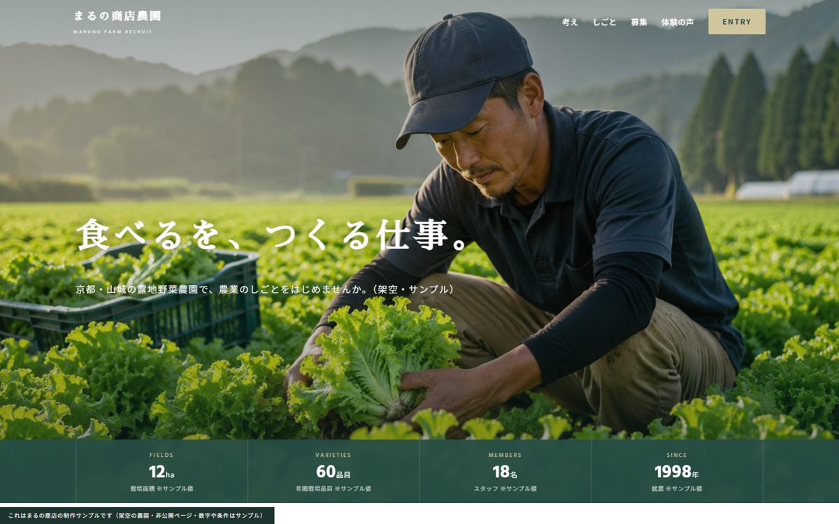 採用特化デザイン
