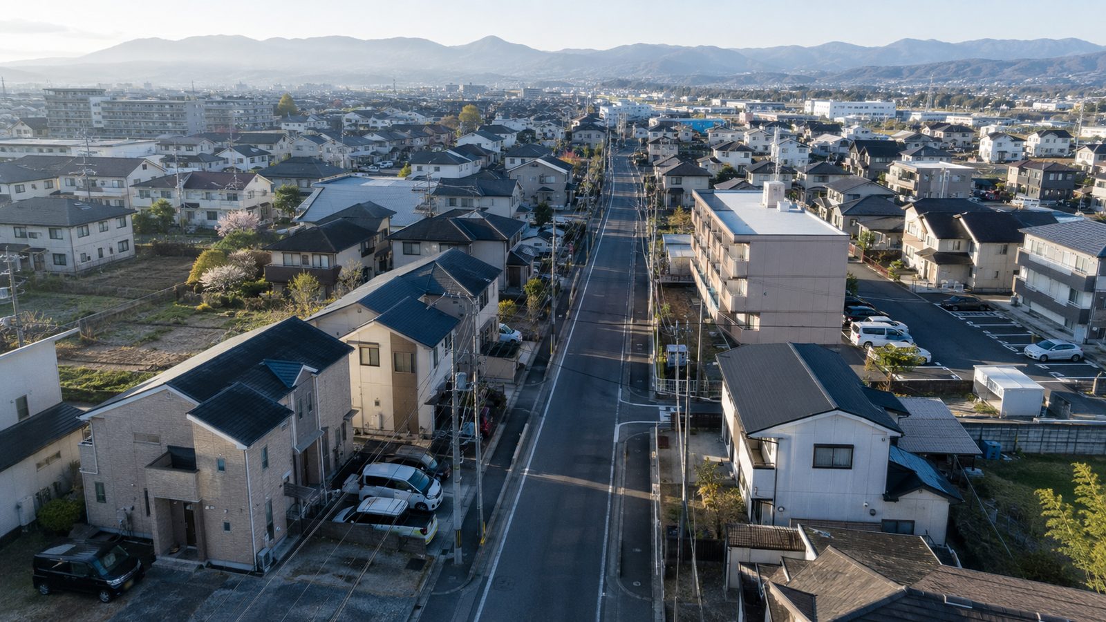 施工エリアの空撮