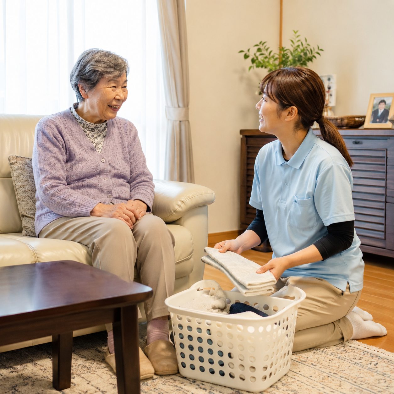 訪問介護のようす
