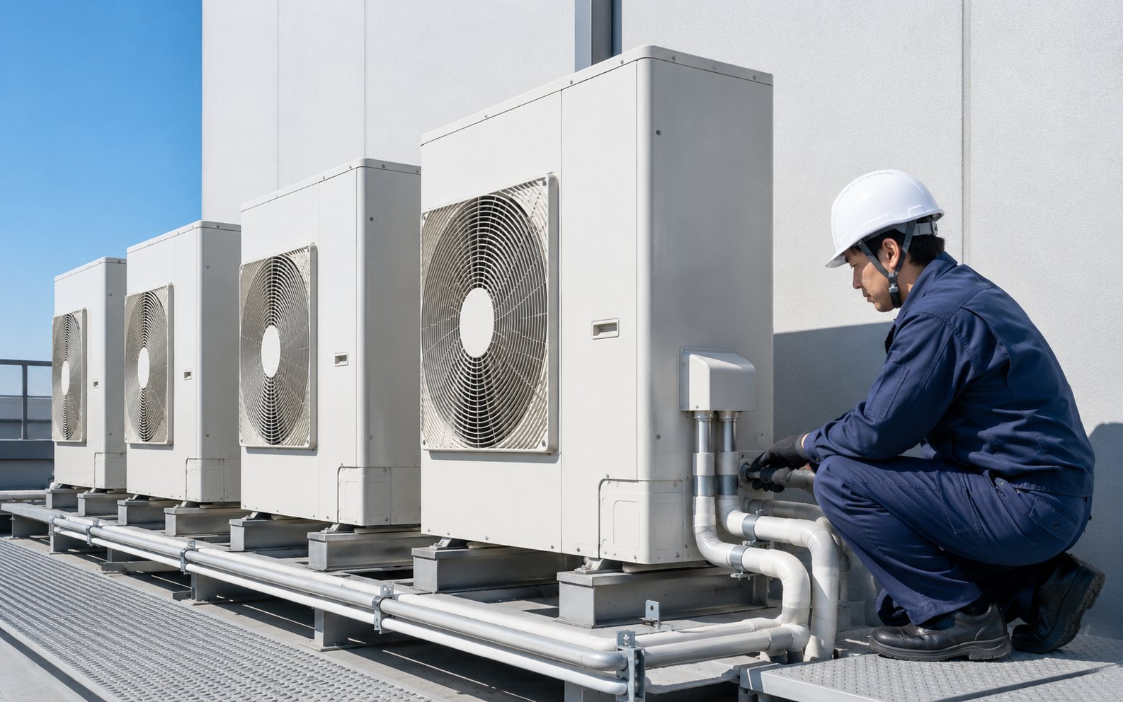 工場の大型空調工事